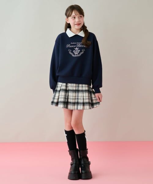 mezzo piano junior / メゾピアノジュニア スウェット | 衿つきユニホームトレーナー | 詳細9