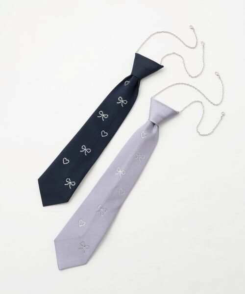 mezzo piano junior / メゾピアノジュニア パーカー | ビジューネクタイつきBIGパーカ | 詳細10