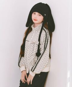 mezzo piano junior / メゾピアノジュニア ブルゾン | ドットジャカードジャケット（リボンブローチつき）