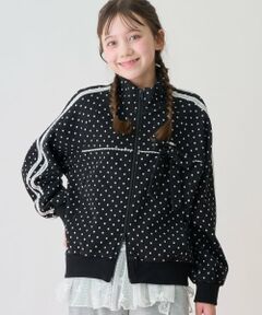 mezzo piano junior / メゾピアノジュニア ブルゾン | ドットジャカードジャケット（リボンブローチつき）
