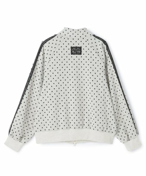 mezzo piano junior / メゾピアノジュニア ブルゾン | ドットジャカードジャケット（リボンブローチつき） | 詳細1