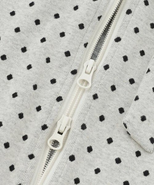 mezzo piano junior / メゾピアノジュニア ブルゾン | ドットジャカードジャケット（リボンブローチつき） | 詳細3