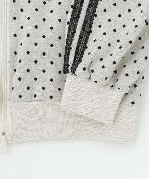 mezzo piano junior / メゾピアノジュニア ブルゾン | ドットジャカードジャケット（リボンブローチつき） | 詳細6