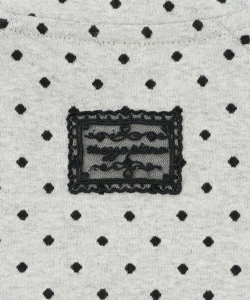 mezzo piano junior / メゾピアノジュニア ブルゾン | ドットジャカードジャケット（リボンブローチつき） | 詳細7