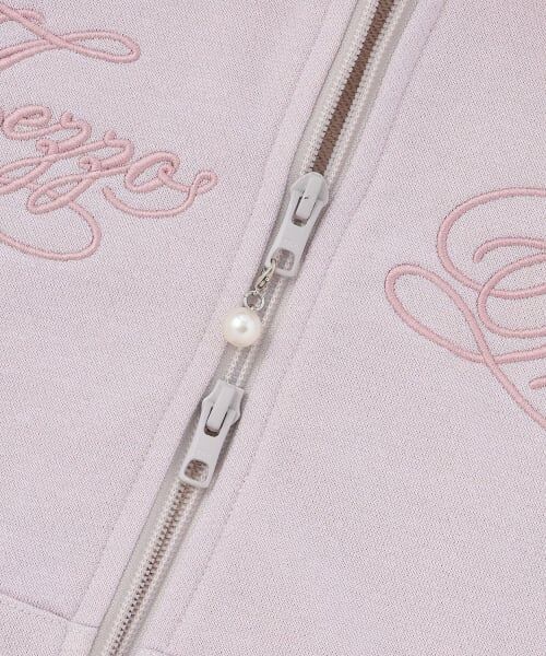 mezzo piano junior / メゾピアノジュニア パーカー | フェイクファーつきラメ裏毛ジップパーカ | 詳細5