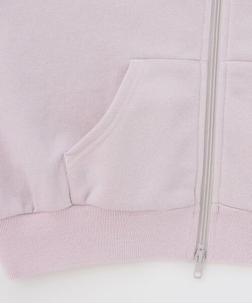mezzo piano junior / メゾピアノジュニア パーカー | フェイクファーつきラメ裏毛ジップパーカ | 詳細6