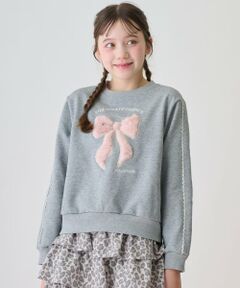 mezzo piano junior / メゾピアノジュニア スウェット | リボンアップリケトレーナー