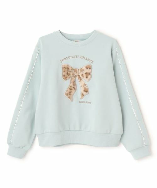 mezzo piano junior / メゾピアノジュニア スウェット | リボンアップリケトレーナー | 詳細11