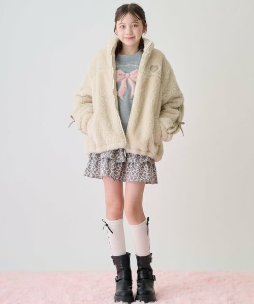 mezzo piano junior / メゾピアノジュニア スウェット | リボンアップリケトレーナー | 詳細14