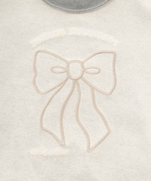 mezzo piano junior / メゾピアノジュニア スウェット | リボンアップリケトレーナー | 詳細4