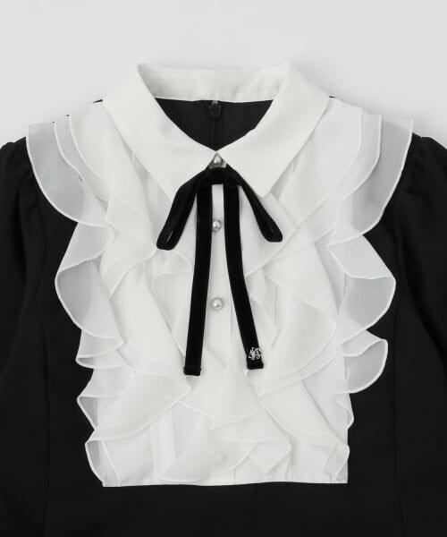 mezzo piano junior / メゾピアノジュニア ミニ丈・ひざ丈ワンピース | フリルヨークワンピース♪ | 詳細2