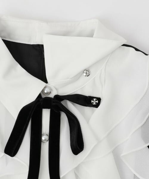 mezzo piano junior / メゾピアノジュニア ミニ丈・ひざ丈ワンピース | フリルヨークワンピース♪ | 詳細4