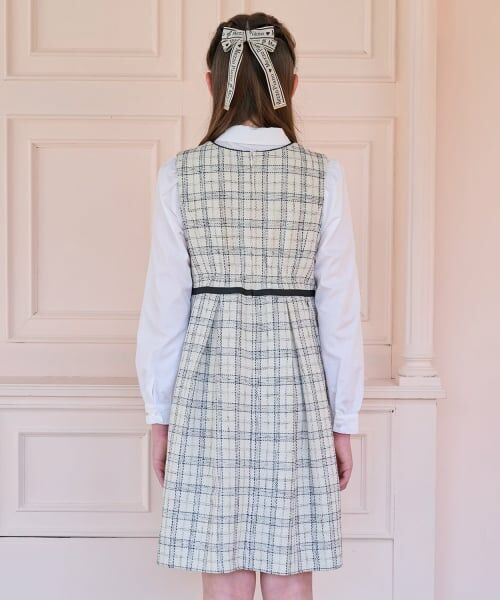 mezzo piano junior / メゾピアノジュニア ミニ丈・ひざ丈ワンピース | ツイードジャンパースカート♪ | 詳細14