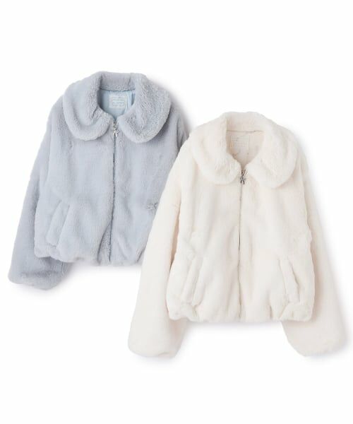 mezzo piano junior / メゾピアノジュニア ブルゾン | ふわふわフェイクファーブルゾン | 詳細7