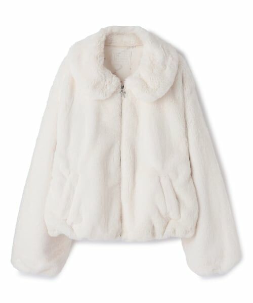 mezzo piano junior / メゾピアノジュニア ブルゾン | ふわふわフェイクファーブルゾン | 詳細9