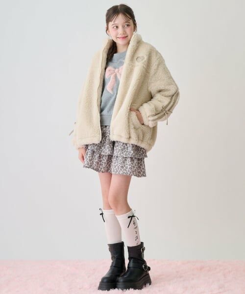 mezzo piano junior / メゾピアノジュニア ブルゾン | もふもふボアブルゾン | 詳細16