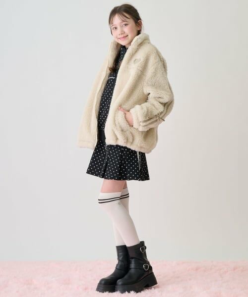 mezzo piano junior / メゾピアノジュニア ブルゾン | もふもふボアブルゾン | 詳細17