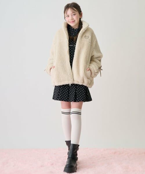 mezzo piano junior / メゾピアノジュニア ブルゾン | もふもふボアブルゾン | 詳細18