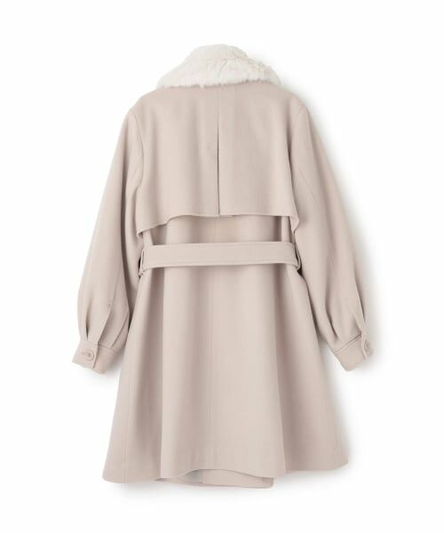 mezzo piano junior / メゾピアノジュニア その他アウター | フェイクファー衿つきミドルコート | 詳細1