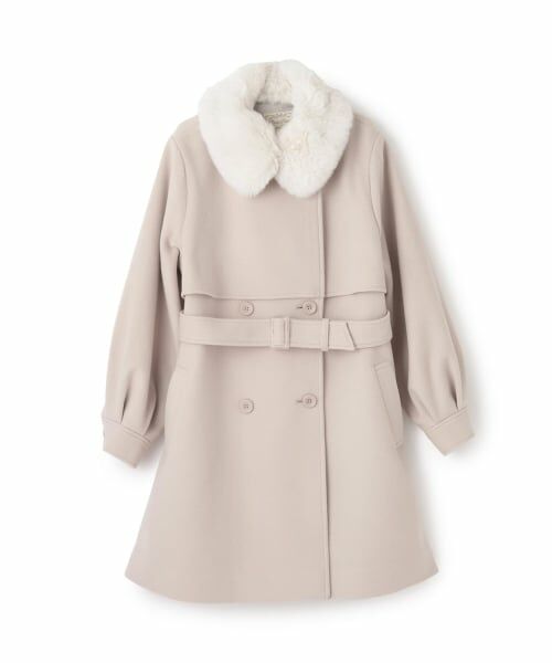 mezzo piano junior / メゾピアノジュニア その他アウター | フェイクファー衿つきミドルコート | 詳細13