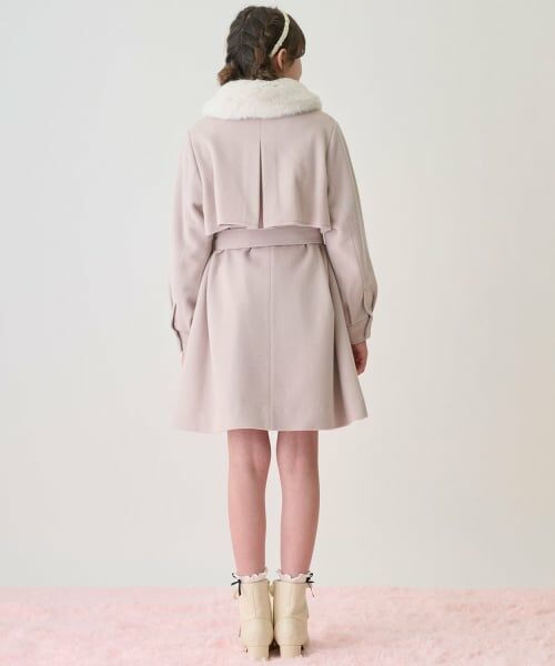 mezzo piano junior / メゾピアノジュニア その他アウター | フェイクファー衿つきミドルコート | 詳細17