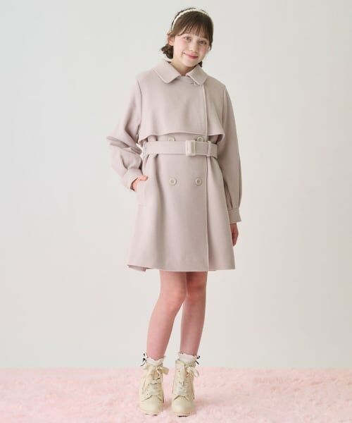 mezzo piano junior / メゾピアノジュニア その他アウター | フェイクファー衿つきミドルコート | 詳細19