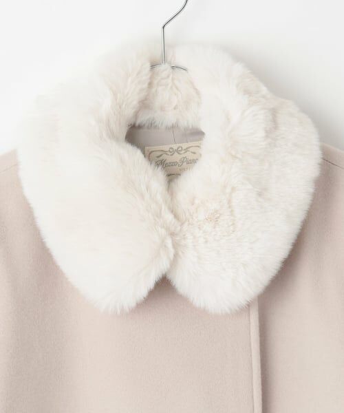 mezzo piano junior / メゾピアノジュニア その他アウター | フェイクファー衿つきミドルコート | 詳細5
