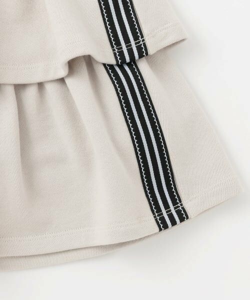 mezzo piano junior / メゾピアノジュニア パーカー | スポーティーラインジップパーカ＆スカパンセットアップ | 詳細10