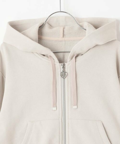 mezzo piano junior / メゾピアノジュニア パーカー | スポーティーラインジップパーカ＆スカパンセットアップ | 詳細3