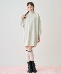 mezzo piano junior / メゾピアノジュニア ミニ丈・ひざ丈ワンピース | ハーフジップワンピース