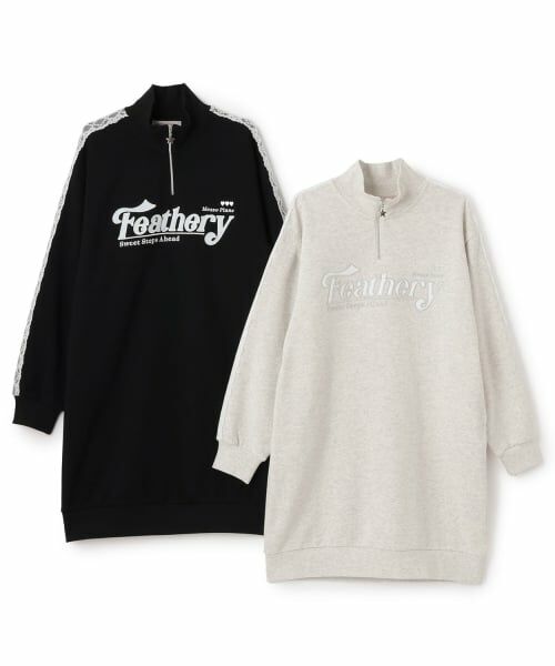 mezzo piano junior / メゾピアノジュニア ミニ丈・ひざ丈ワンピース | ハーフジップワンピース | 詳細10