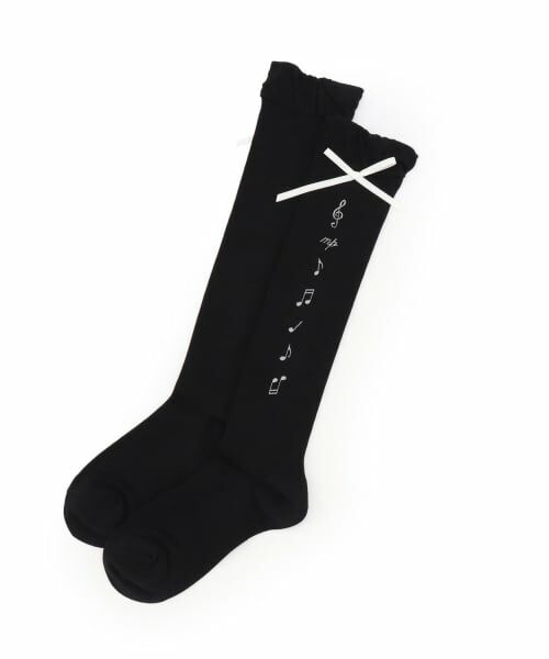 mezzo piano junior / メゾピアノジュニア ソックス | 音符＆リボンハイソックス♪ | 詳細5