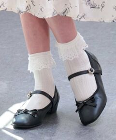 mezzo piano junior / メゾピアノジュニア ソックス | レースフリルソックス♪