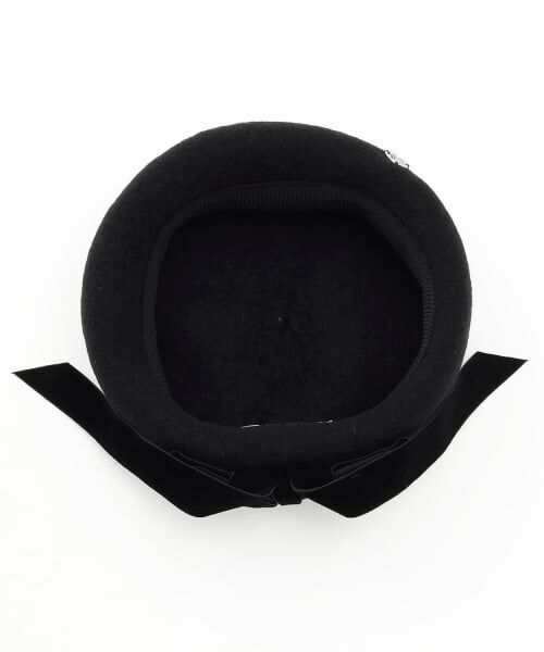 mezzo piano junior / メゾピアノジュニア ハンチング・キャスケット・ベレー帽 | ベロアリボンベレー帽 | 詳細5