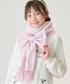 mezzo piano junior / メゾピアノジュニア マフラー・ショール・スヌード・ストール | リボンシュシュつきマフラー