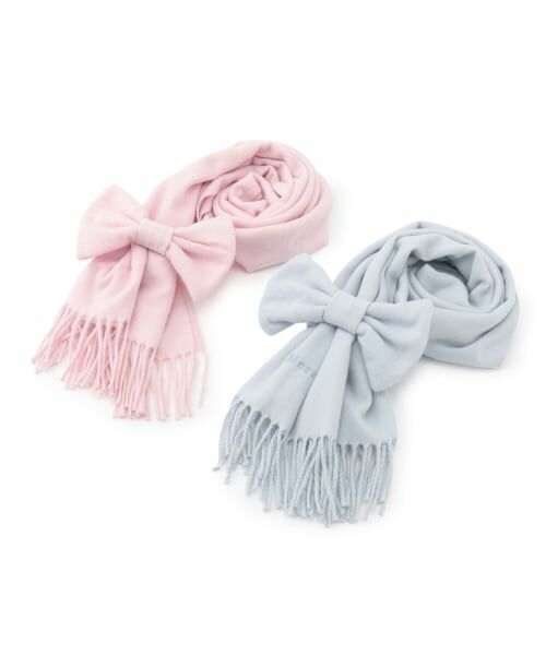mezzo piano junior / メゾピアノジュニア マフラー・ショール・スヌード・ストール | リボンシュシュつきマフラー | 詳細4
