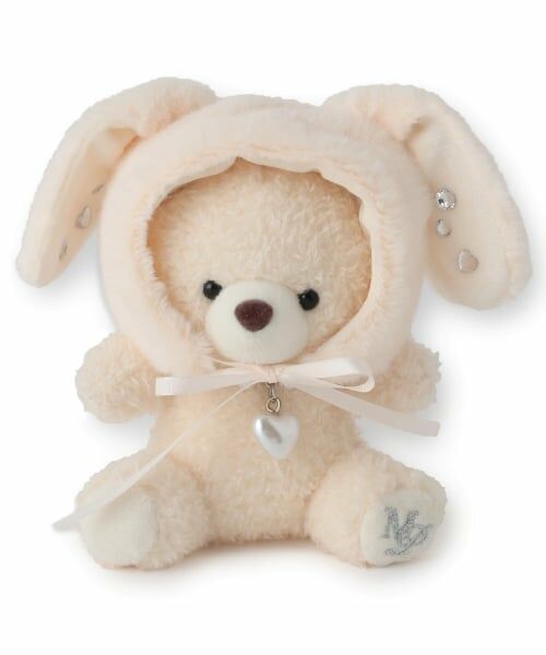 mezzo piano junior / メゾピアノジュニア チャーム | ふわふわうさくまちゃんチャーム（アイボリー）