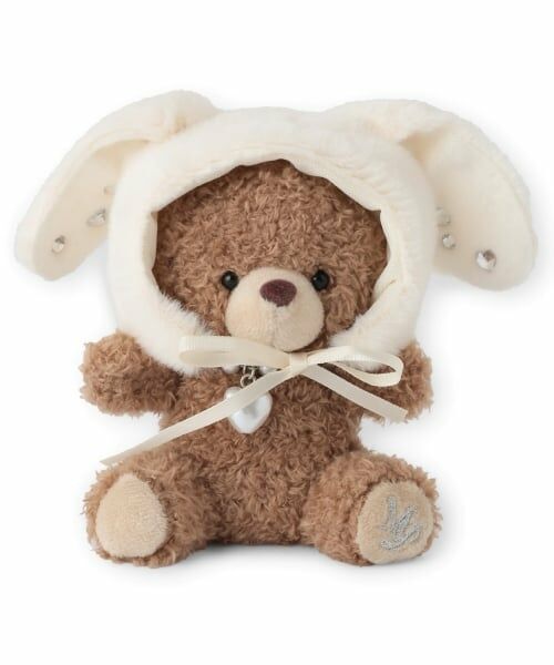 mezzo piano junior / メゾピアノジュニア チャーム | ふわふわうさくまちゃんチャーム（モカ茶）