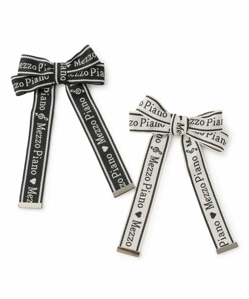mezzo piano junior / メゾピアノジュニア ヘアピン | 音符ロゴジャカードリボンクリップ♪ | 詳細3
