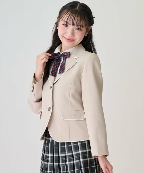 mezzo piano junior / メゾピアノジュニア テーラードジャケット | パイピングジャケット | 詳細12