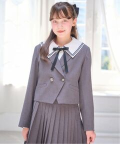 Wボタンショートジャケット