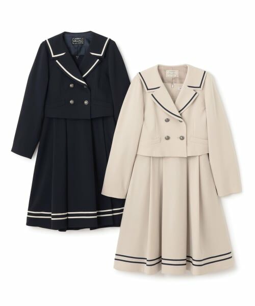 mezzo piano junior / メゾピアノジュニア セットアップ | セーラーショートジャケット&ジャンパースカートセット | 詳細13