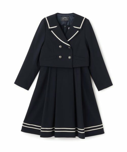 mezzo piano junior / メゾピアノジュニア セットアップ | セーラーショートジャケット&ジャンパースカートセット | 詳細14