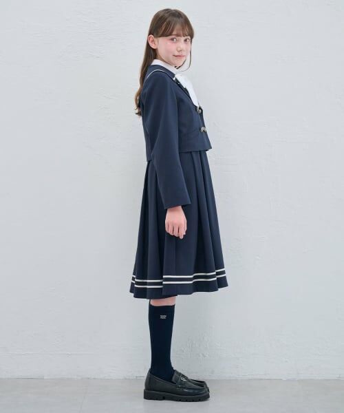 mezzo piano junior / メゾピアノジュニア セットアップ | セーラーショートジャケット&ジャンパースカートセット | 詳細16
