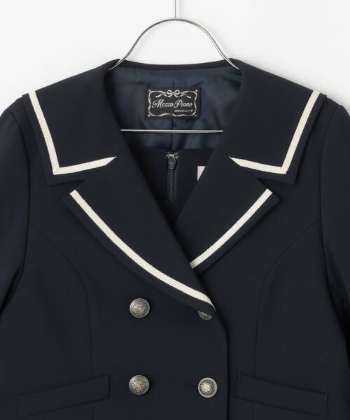 mezzo piano junior / メゾピアノジュニア セットアップ | セーラーショートジャケット&ジャンパースカートセット | 詳細3