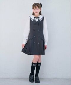 mezzo piano junior / メゾピアノジュニア ミニ・ひざ丈スカート | プリーツジャンパースカート