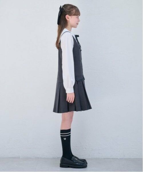 mezzo piano junior / メゾピアノジュニア ミニ・ひざ丈スカート | プリーツジャンパースカート | 詳細10