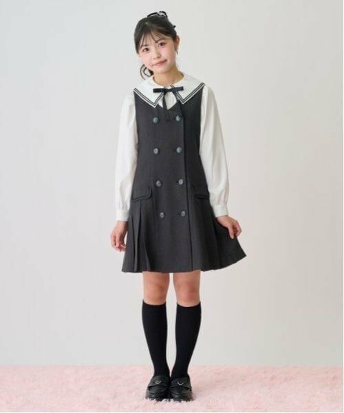 mezzo piano junior / メゾピアノジュニア ミニ・ひざ丈スカート | プリーツジャンパースカート | 詳細13