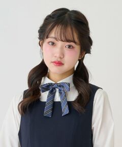 mezzo piano junior / メゾピアノジュニア ネクタイ | レジメンタル柄リボンタイ