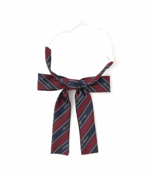 mezzo piano junior / メゾピアノジュニア ネクタイ | レジメンタル柄リボンタイ | 詳細1